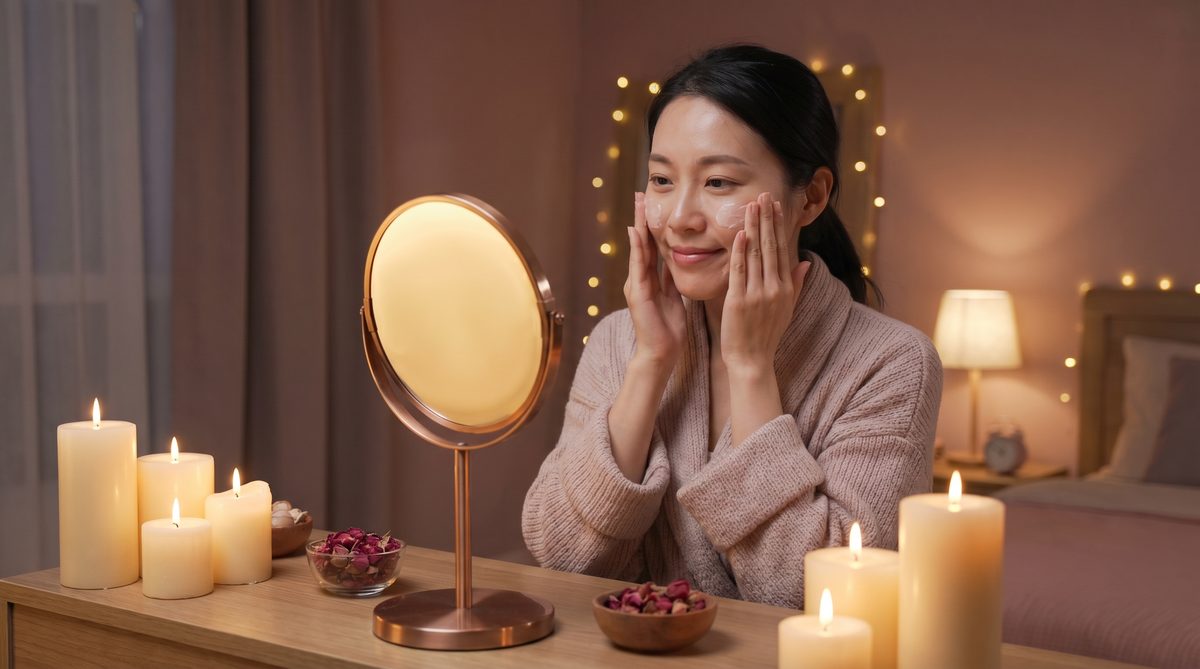 香蕉视频夜间护肤视频演示，女性自我照顾生活视频，温暖疗愈氛围，www.515swzl.cn